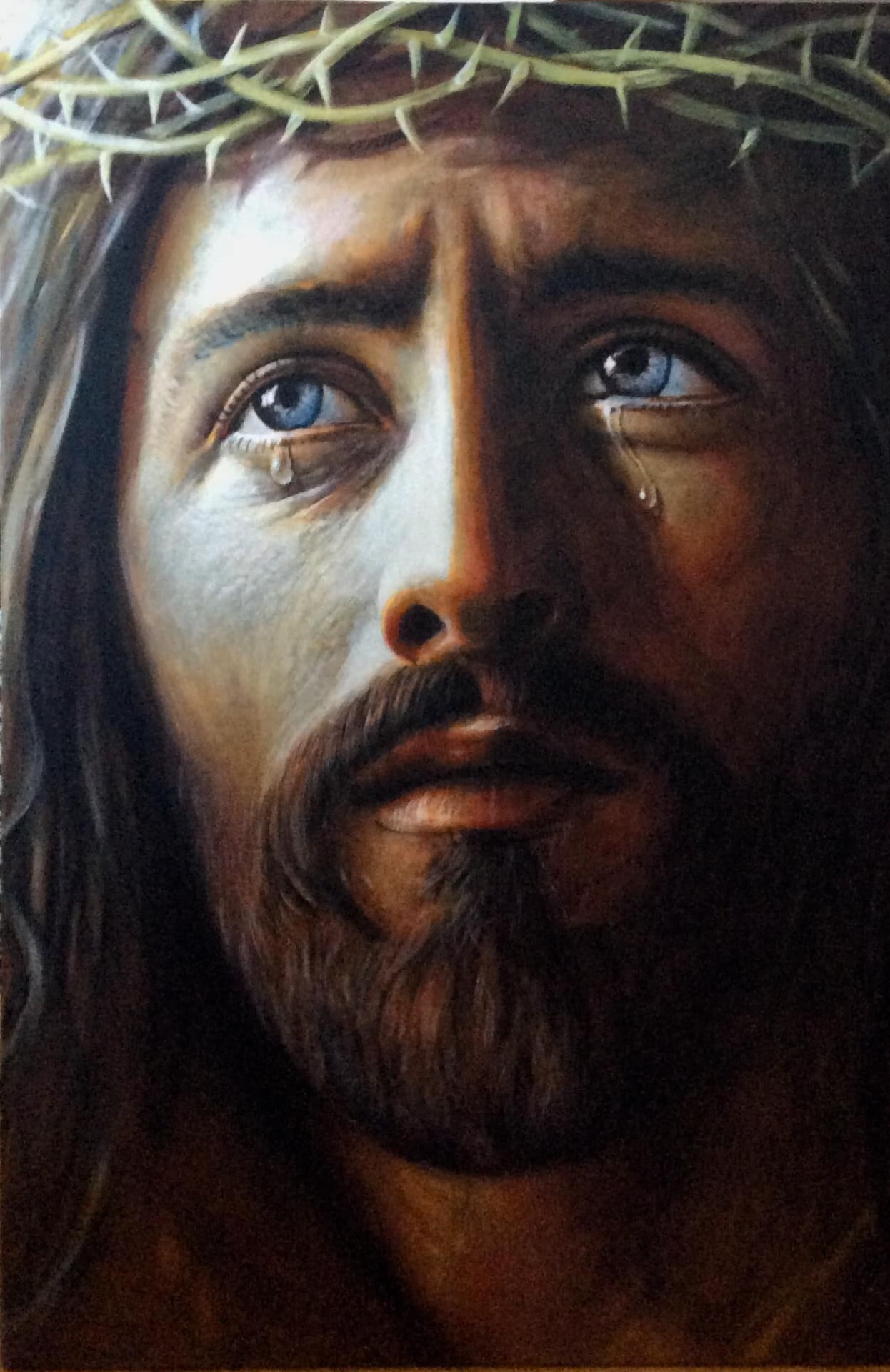 Dernières larmes avant l’Apocalypse ...... acrylique sur bois 40x60cm